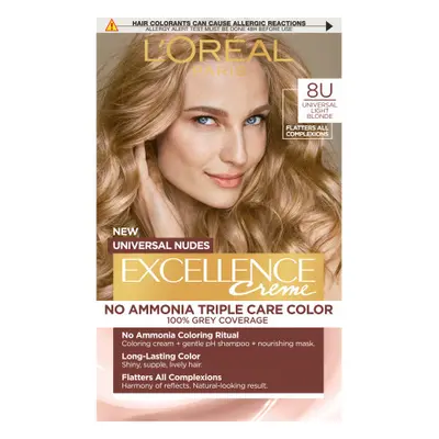 L’Oréal Paris EXCELLENCE Nudes hajfesték - 8U Universal Light Blonde