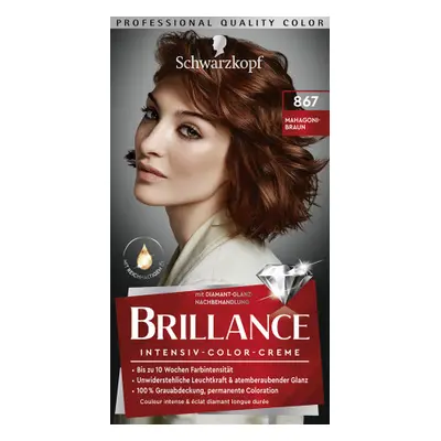 Schwarzkopf Brillance hajfesték - Intensive Color Cream - 867 Autumn Brown