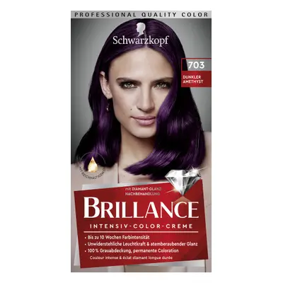 Schwarzkopf Brillance hajfesték - Intensive Color Cream - 703 Dark Amethyst