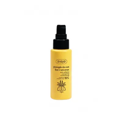 Ziaja Pineapple Face & Neck Serum with Caffeine energizáló szérum az arcra és a nyakra