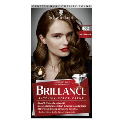 Schwarzkopf Brillance hajfesték - Intensive Color Cream - 862 Natural Brown