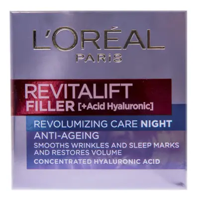 L’Oréal Paris Revitalift Filler Night Cream ránctalanító, öregedésgátló feltöltő éjszakai krém