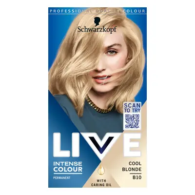 Schwarzkopf hajfesték - Live Intense Colour - B10 Cool Blonde