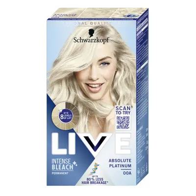 Schwarzkopf fehérítő - Live intense Bleach - 00A Absolute Platinum