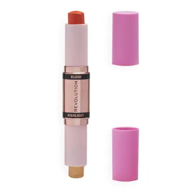 Revolution Blush & Highlight Stick - Coral Dew