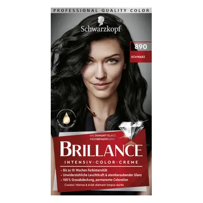 Schwarzkopf Brillance hajfesték - Intensive Color Cream - 890 Black