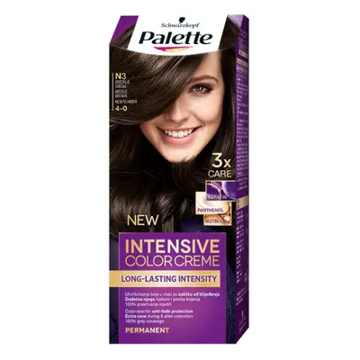 Schwarzkopf Palette hajfesték - Intensive Color Creme - 3-0 Middle Brown