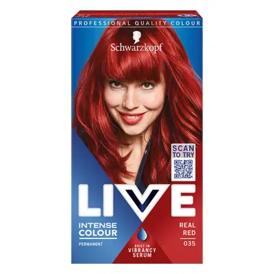 Schwarzkopf hajfesték - Live Intense Colour - 035 Real Red