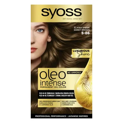 Syoss - tartós olajfesték-Oleo Intense Permanent Oil Color - 5-86 Sweet Brown