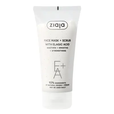 Ziaja- Arcmaszk és Scrub Elagic savval- Face Mask & Scrub With Elagic Acid