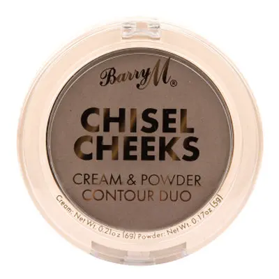 Barry M közepes Chisel Cheeks Cream & Powder Contour Duo - Medium