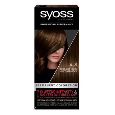 Syoss -tartós színezés-Permanent Coloration - 4_8 Chocolate Brown