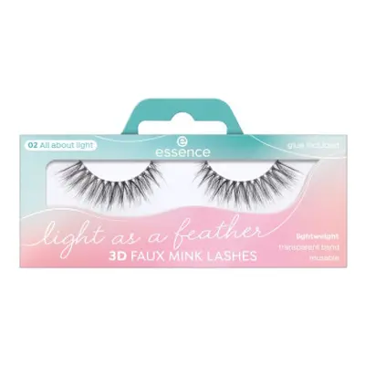 essence Műszempillák Light As A Feather 3D Faux Mink Lashes - All About Light