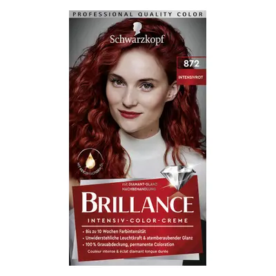 Schwarzkopf Brillance hajfesték - Intensive Color Cream - 872 Intense Red