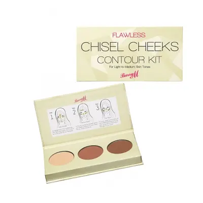 Barry M Chisel Cheeks Contour Kit kontúr paletta - Light Medium