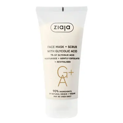 Ziaja-Arcmaszk és Scrub glikolsavval- Face Mask & Scrub With Glycolic Acid