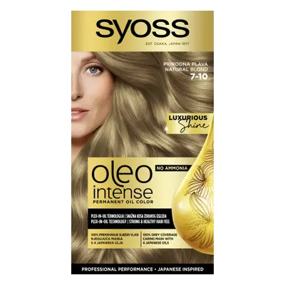 Syoss -intenzív tartós olajfesték-Oleo Intense Permanent Oil Color - 7-10 Natural Blond