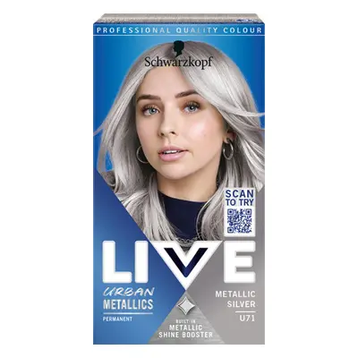 Schwarzkopf hajfesték - Live Urban Metallics - U71 Metallic Silver