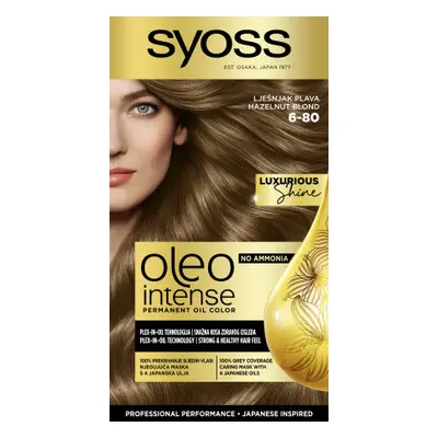 Syoss - intenzív tartós olajszín -Oleo Intense Permanent Oil Color - 6-80 Hezelnut Blond