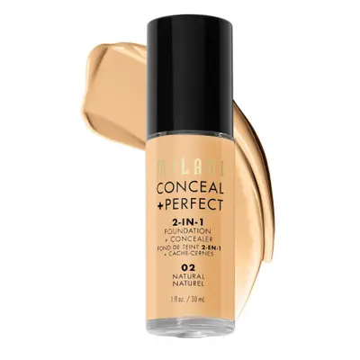 Milani Conceal + Perfect 2-In-1 Foundation and Concealer - 02 Natural