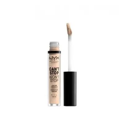 NYX Professional Makeup Can't Stop Won't Stop Contour Concealer teljes fedésű korrektor - Light 