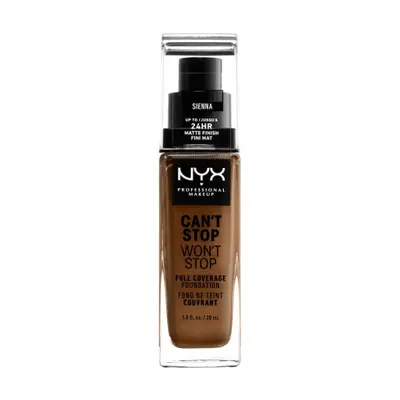 NYX Professional Makeup Can't Stop Won't Stop Full Coverage Foundation teljes fedésű alapozó - S