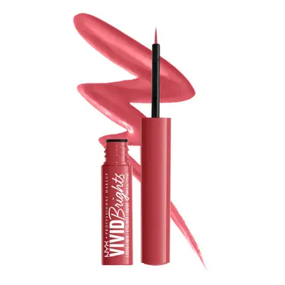 NYX Professional Makeup Vivid Brights Colored Liquid Eyeliner - On Red (VBLL04) - folyékony tus