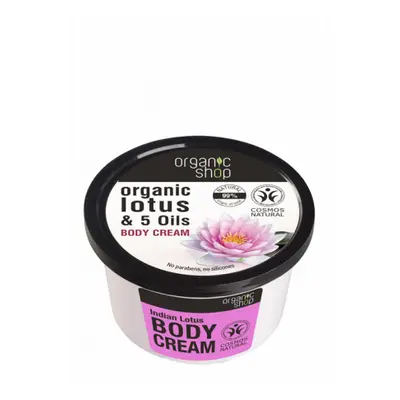 Organic Shop Body Cream Indian Lotus testápoló krém (250 ml)