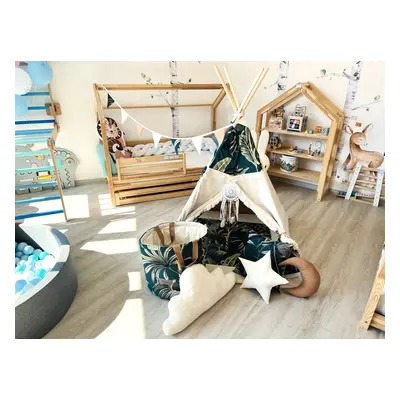 ELIS DESIGN Teepee sátor szett - Majmok változat: luxury