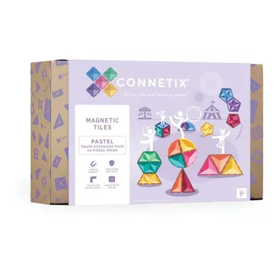 Connetix Tiles - rozšíření tvary pastel 48 ks