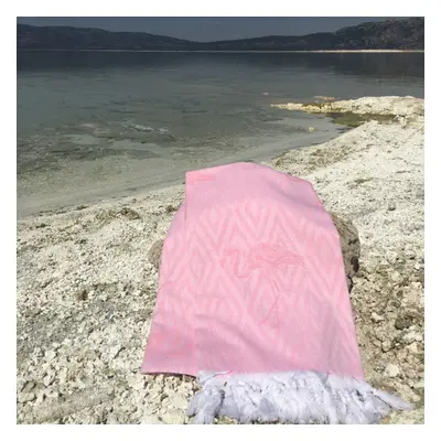 Flamingo Fouta (strand törölköző) Rózsaszín