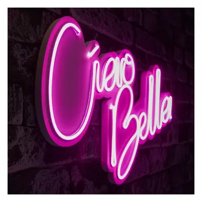 Ciao Bella - Pink Dekoratív műanyag LED világítás 45x2x32 Rózsaszín