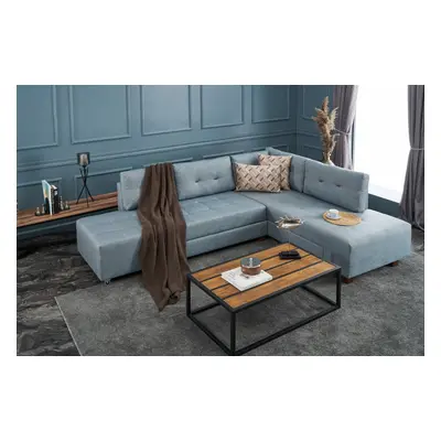 Manama Corner Sofa Bed Right - Light Blue Sarokkanapé 280x206x85 Világoskék