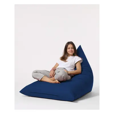 Pyramid Big Bed Pouf - Dark Blue Babzsákfotel 145x90x35 Sötétkék