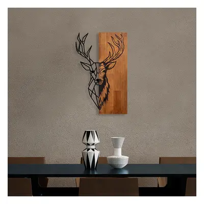 Red Deer 1 Fa fali dekoráció 36x58 Dió-Fekete