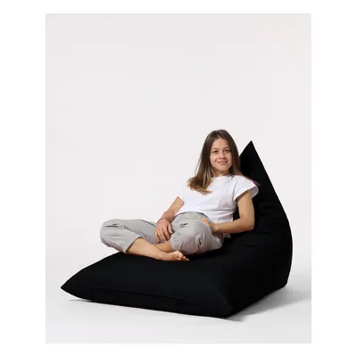 Pyramid Big Bed Pouf - Black Babzsákfotel 145x90x35 Fekete