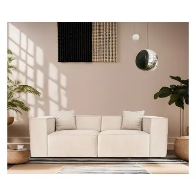 Lora 2 Seater - Cream 2 Személyes kanapé 220x108x65 Krém