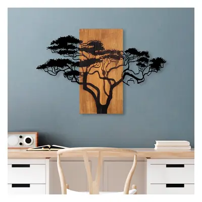 Acacia Tree - 387 Fa fali dekoráció 90x58 Dió-Fekete