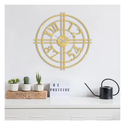 Metal Wall Clock 33 - Gold Dekoratív fém falióra 49x49 Arany