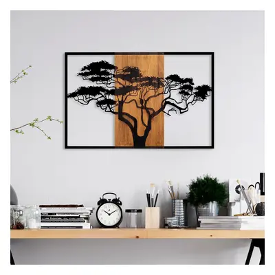 Acacia Tree - 388 Fa fali dekoráció 90x58 Dió-Fekete