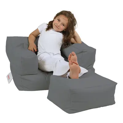 Kids Single Seat Pouffe - Fume Babzsákfotel 65x50 Füst