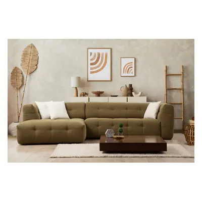 Cady 3 Seater Left - Khaki Sarokkanapé 300x100x72 Khaki