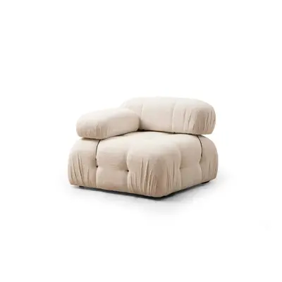 Bubble L1 - Cream Bouclette Fotel 95x95x75 Krém