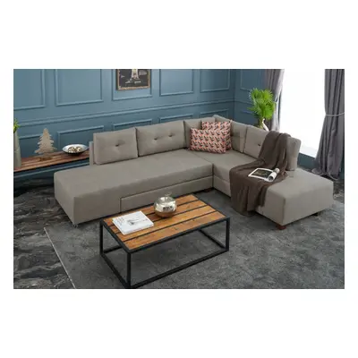 Manama Corner Sofa Bed Right - Cream Sarokkanapé 280x206x85 Krém