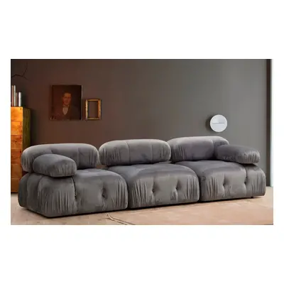 Bubble 3 Seater ( L1-O1-1R) 3 Személyes kanapé 288x95x75 Szürke