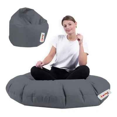 Iyzi 100 Cushion Pouf - Fume Babzsákfotel 65x65 Füst