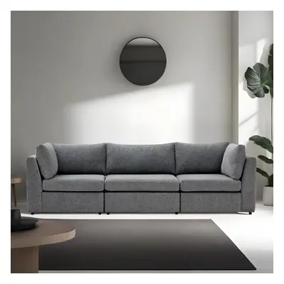 Mottona 3-Seat Sofa - Grey 3 Személyes kanapé 90x90x84 Szürke