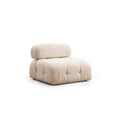 Bubble O1 - Cream Bouclette Fotel 95x95x75 Krém