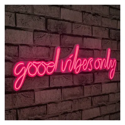 Good Vibes Only - Pink Dekoratív műanyag LED világítás 76x2x19 Rózsaszín