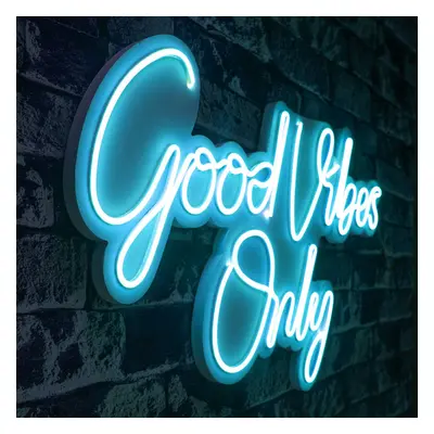 Good Vibes Only 2 - Blue Dekoratív műanyag LED világítás 62x2x37 Kék